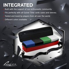 Quiver Time Black Citadel deck box fits easily with Quiver Card Case for modular storage.