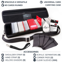 Quiver Time case opened with dividers showing organized storage