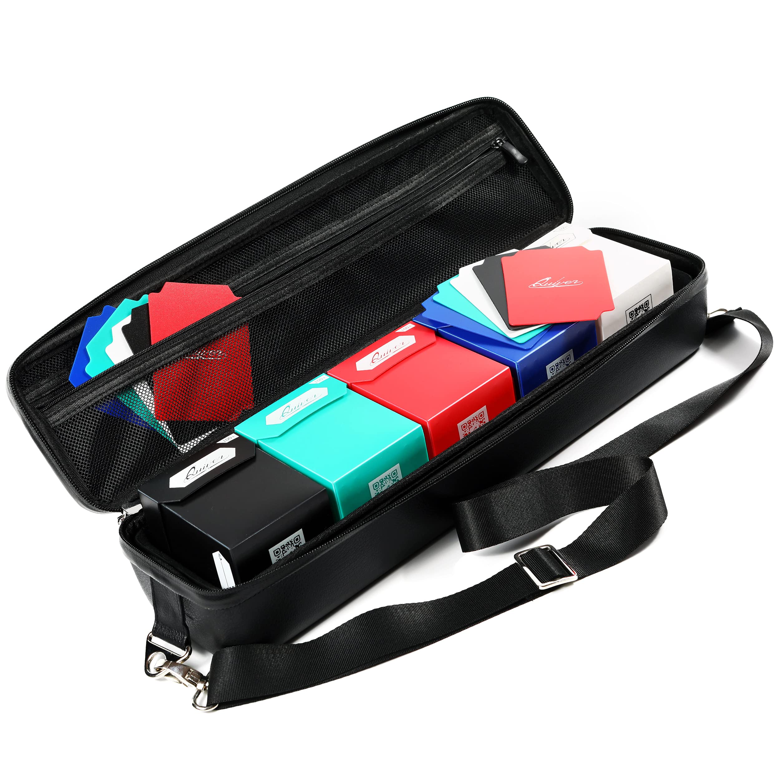 Quiver Time black quiver card case keeps cards organized and protected.