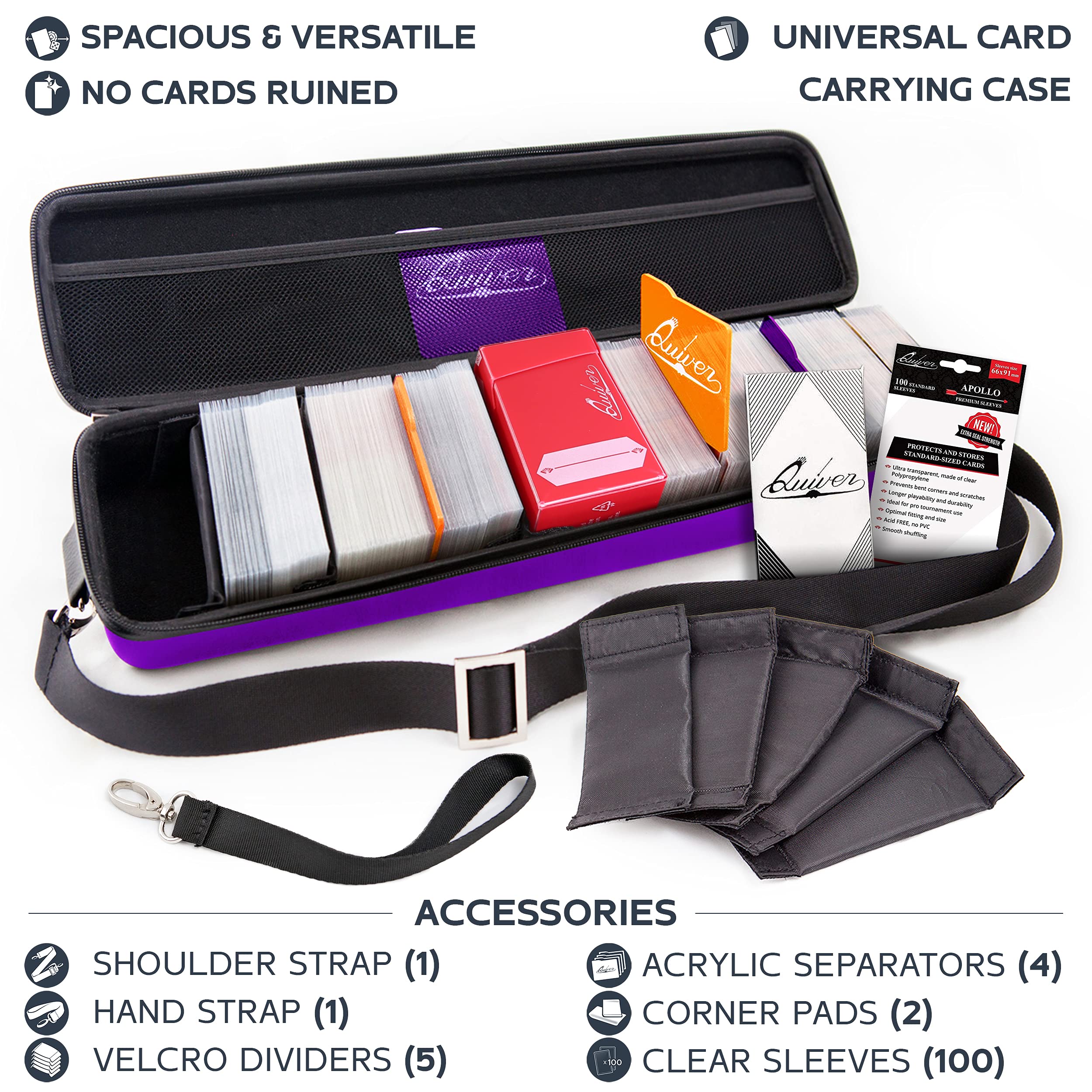 Quiver Time Purple Quiver Case supports multiple decks on the go