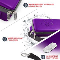 Quiver Time Purple Quiver Case dividers show customizable organization