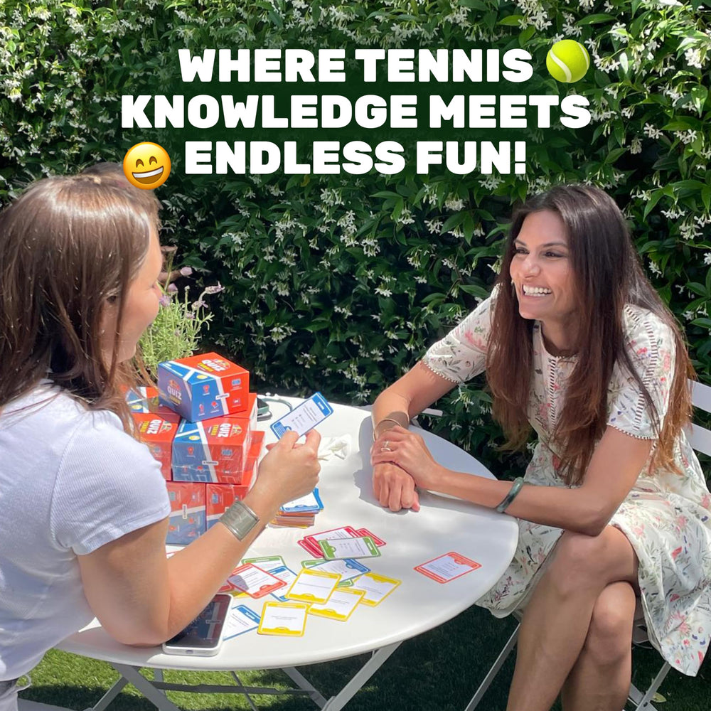 Quiz Tennis compact-box keeps trivia ready for club sessions.