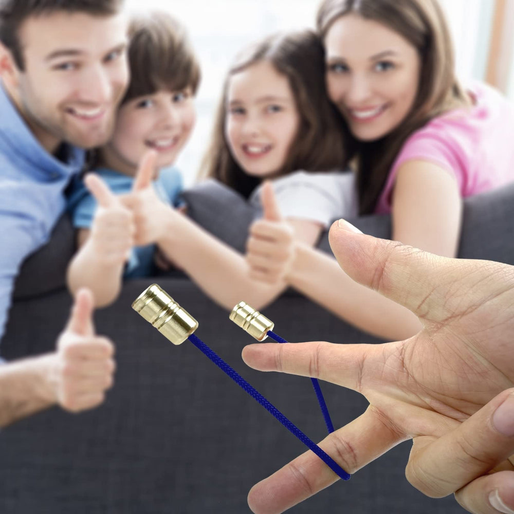 QULNEXA Begleri beads closeup shows textured metal surface for tactile manipulation.