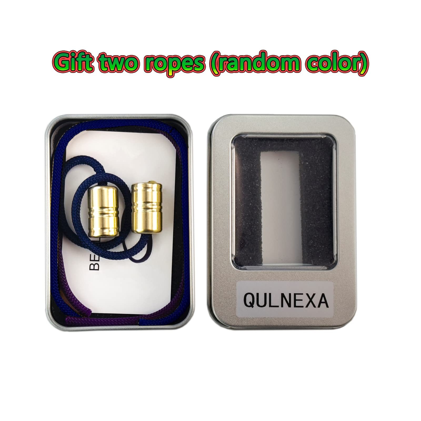 QULNEXA Begleri beads gift packaging highlights elegant design.