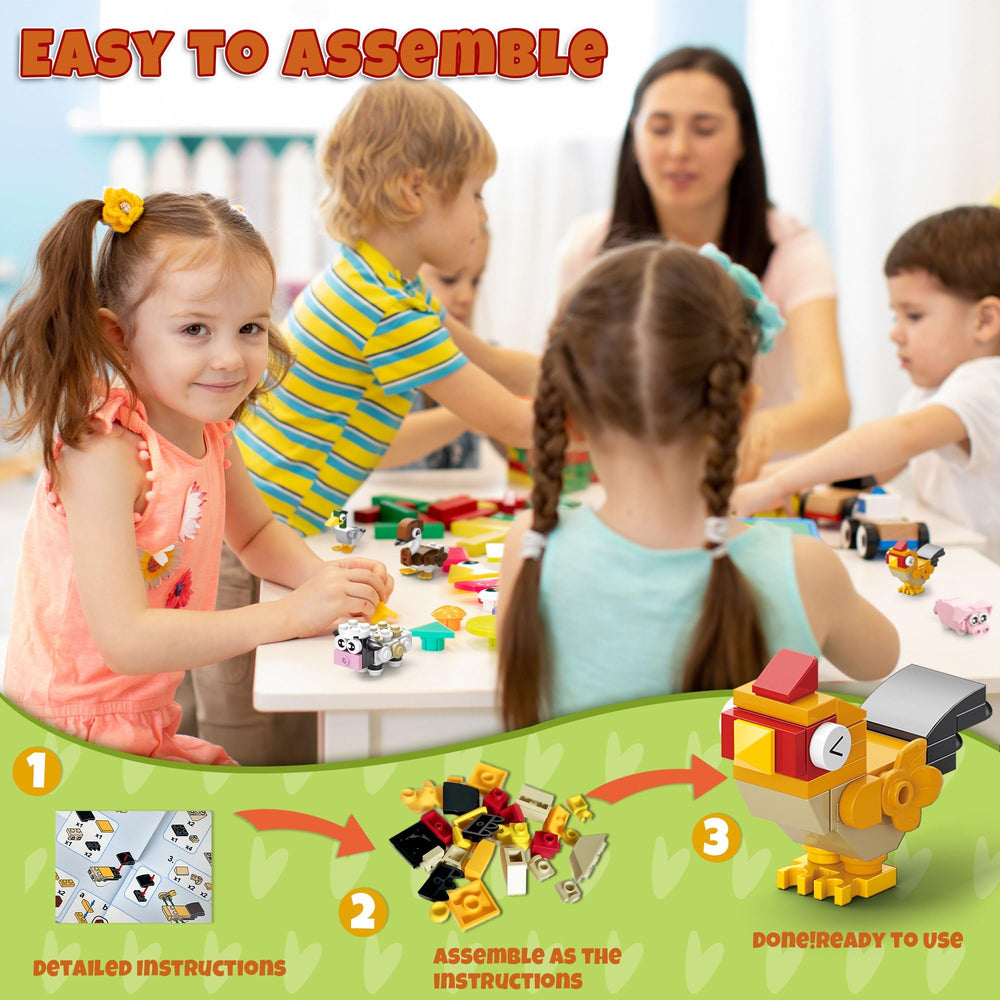 Qumic Building Blocks valentines safe ABS plastic for durable, kid-friendly play