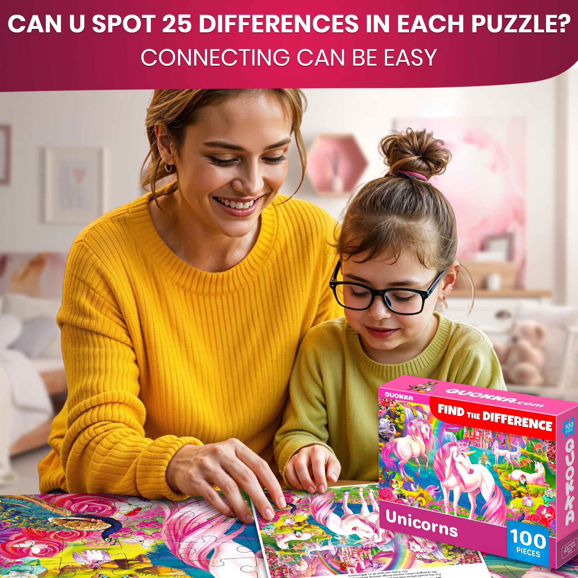 QUOKKA unicorns puzzle sparks imagination and logical thinking during play.