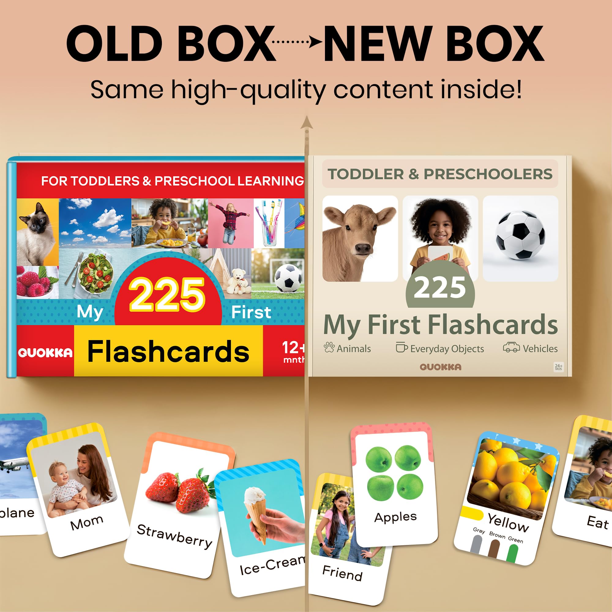 QUOKKA 225 travel flash cards turn errands into calm learning sessions.