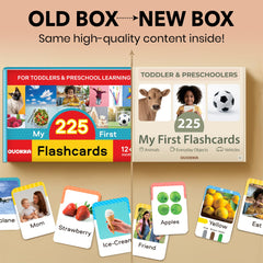 QUOKKA 225 travel flash cards turn errands into calm learning sessions.