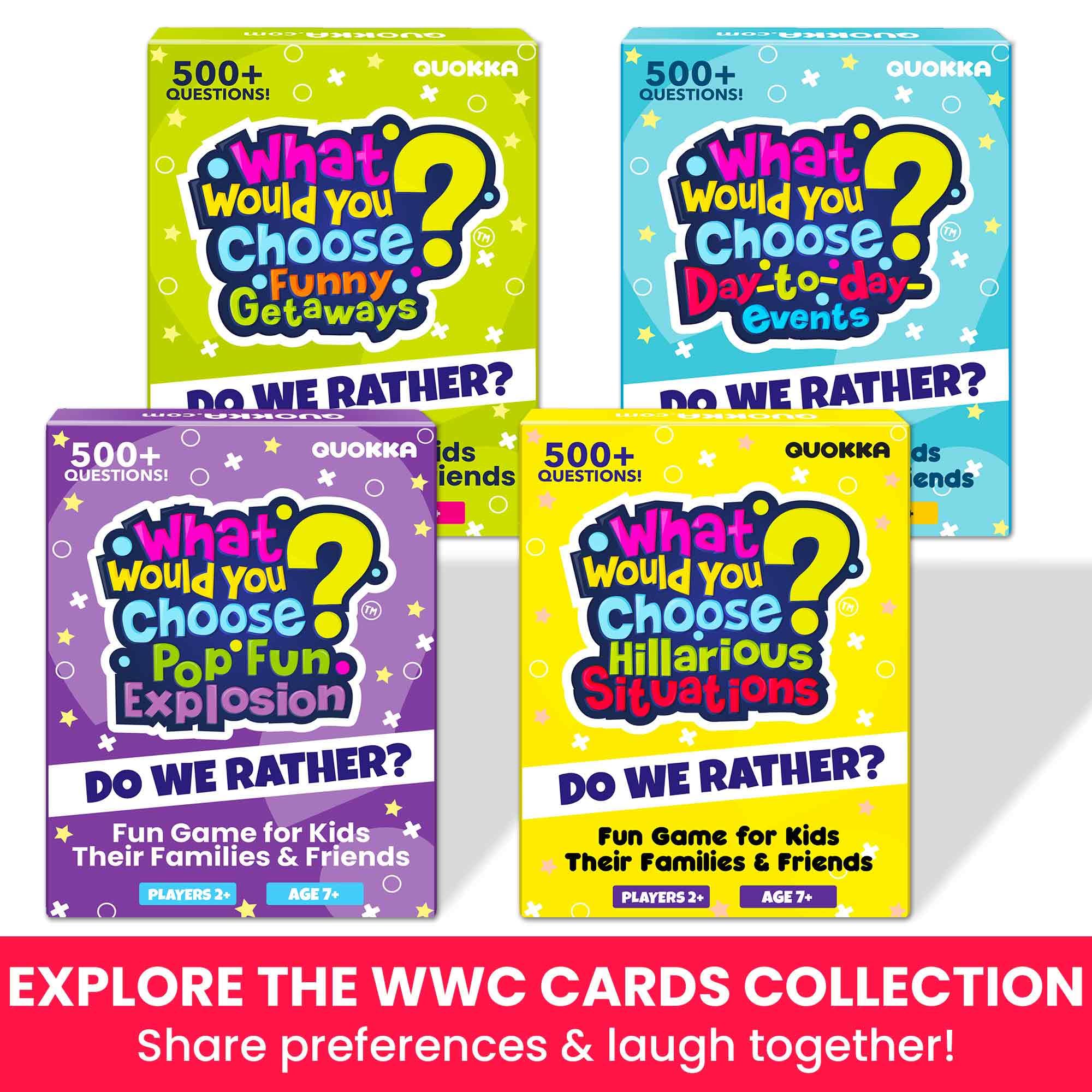 QUOKKA 4-Pack Card Game night scene with friends and snacks