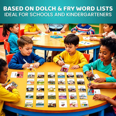 QUOKKA flash cards with realistic images reinforce word recognition