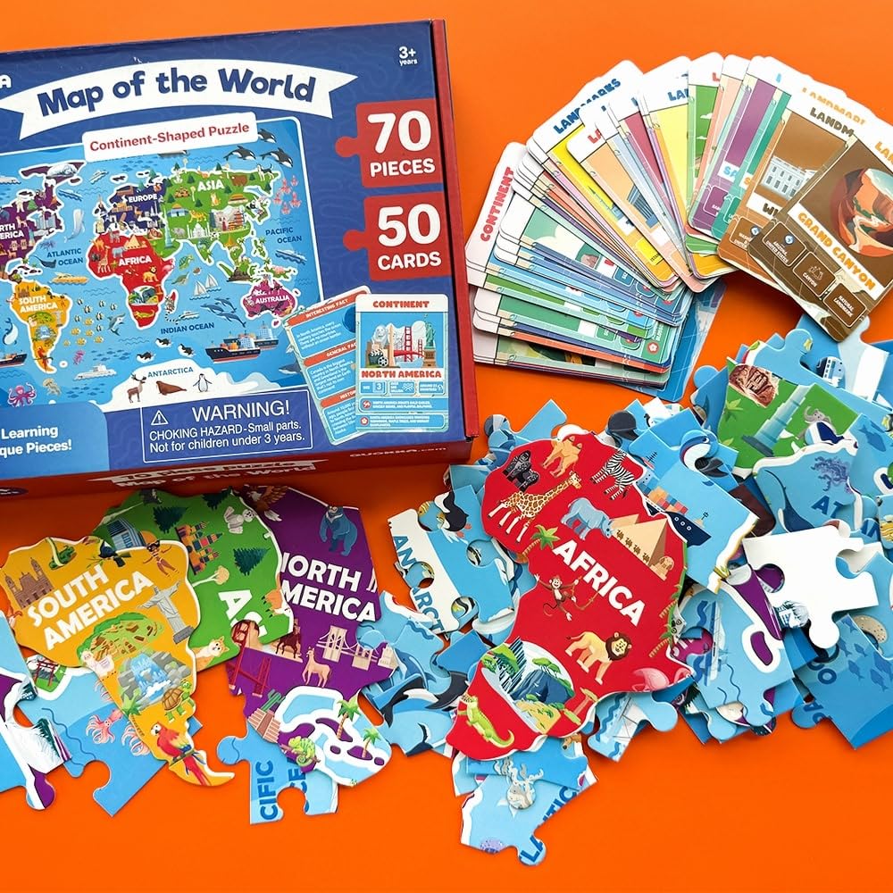 QUOKKA 70-piece puzzle boosts problem solving and fine motor.