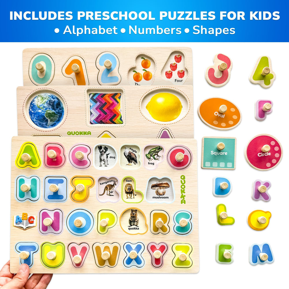 QUOKKA animals puzzle showcases familiar creatures for sensory learning and memory.