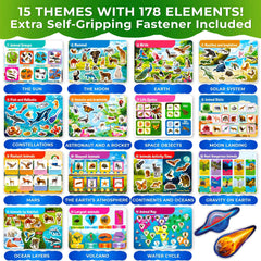 QUOKKA Busy Book pre-attached elements streamline play and setup for quick start.