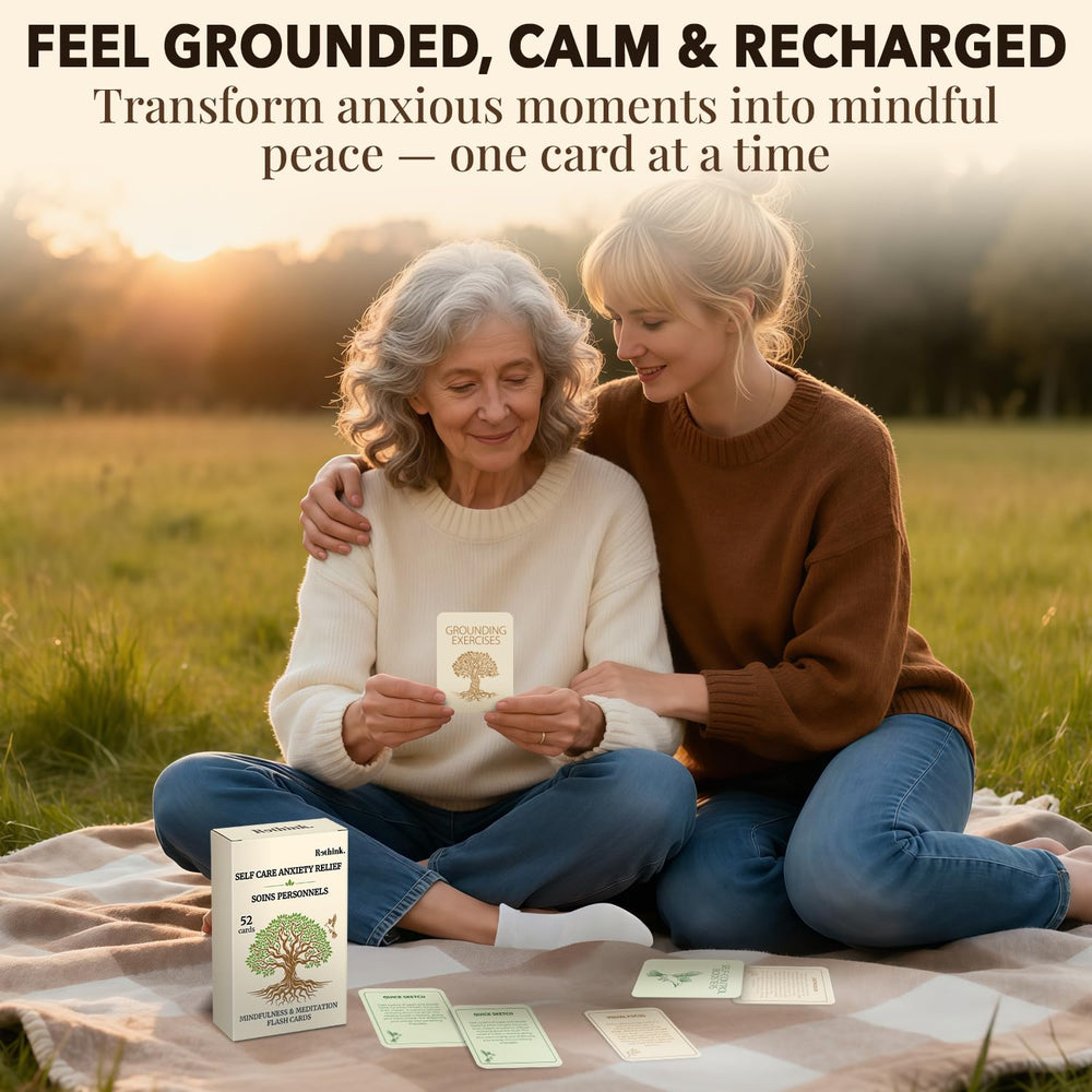QUOKKA compact card deck display: portable mindfulness tool for home or office