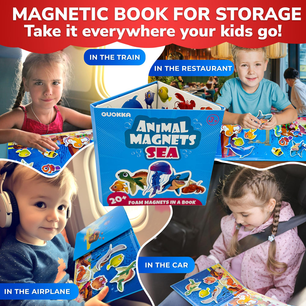 QUOKKA compact travel puzzle book keeps kids engaged on planes and cars.