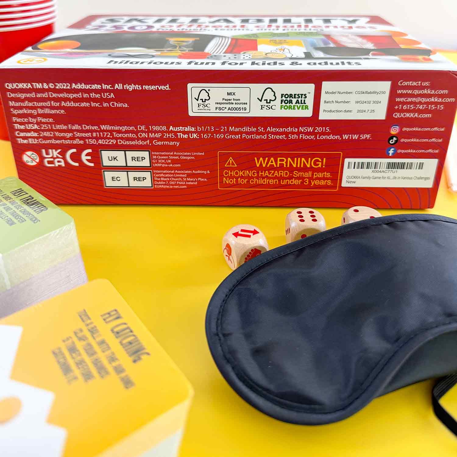 QUOKKA durable components promise long-lasting family game nights.