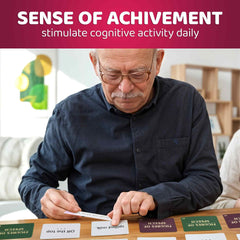 QUOKKA Elderly Memory Games color-coded deck green-crimson supports progression