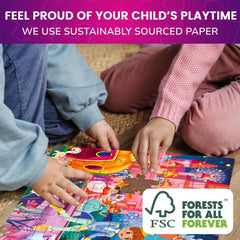 QUOKKA fairy tale puzzle night tower: soothing colors aid concentration and quiet time.