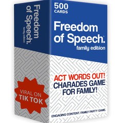 QUOKKA Freedom of Speech card game card deck for fast-paced word guessing at family game night