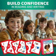 QUOKKA homeschool session demonstrated with flash cards
