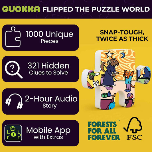 QUOKKA envelopes reveal hidden clues for fresh twists and extended puzzle exploration.