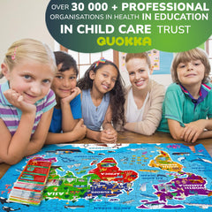 QUOKKA Kids enjoying hands-on geography activity.