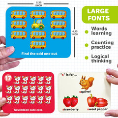 QUOKKA letters shapes colors cards aid visual recognition and vocabulary.