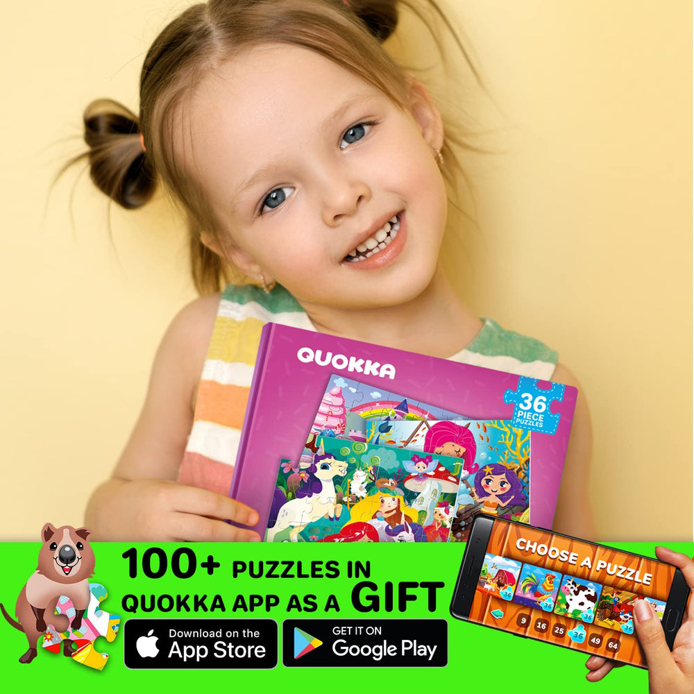 QUOKKA 24-36-piece magnet book enhances growing minds with challenges