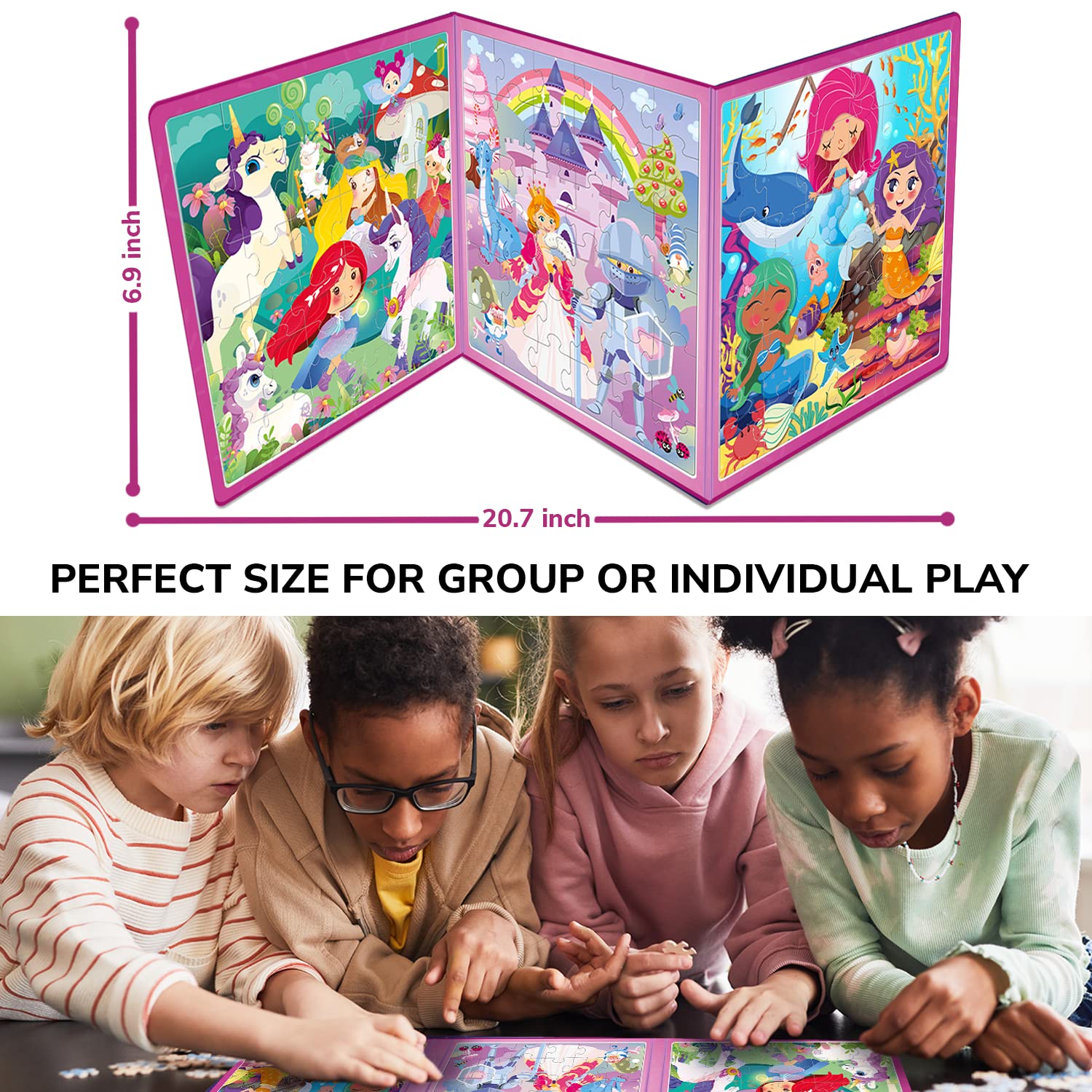 QUOKKA mermaid puzzle magnets support fine motor skills during travel