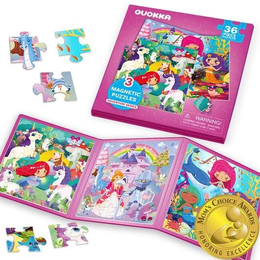 QUOKKA unicorn puzzle magnets promote focused play for kids