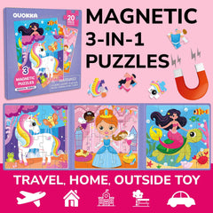 QUOKKA toddler puzzle book featuring princesses for storytelling and vocabulary growth.