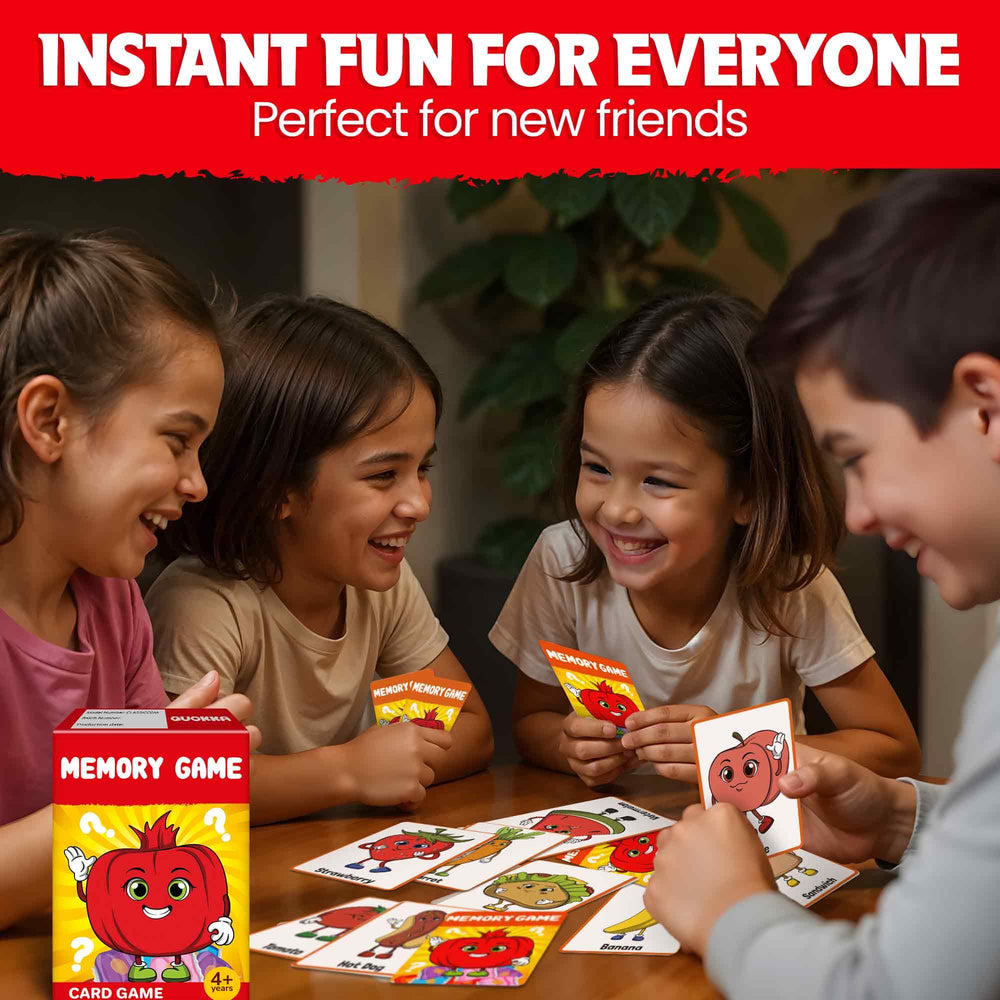 QUOKKA Memory Games, compact packaging for easy storage and travel portability