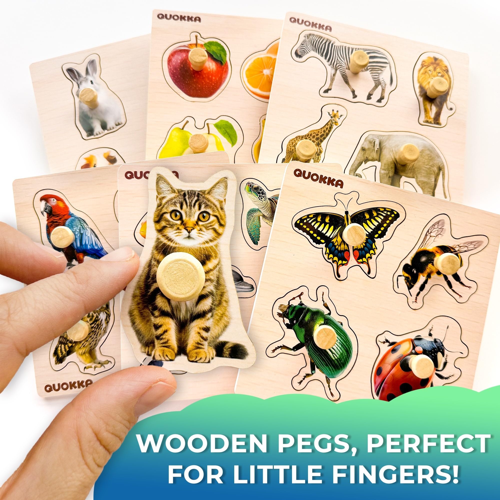 QUOKKA Montessori-inspired puzzles support focused, independent play for toddlers and preschoolers