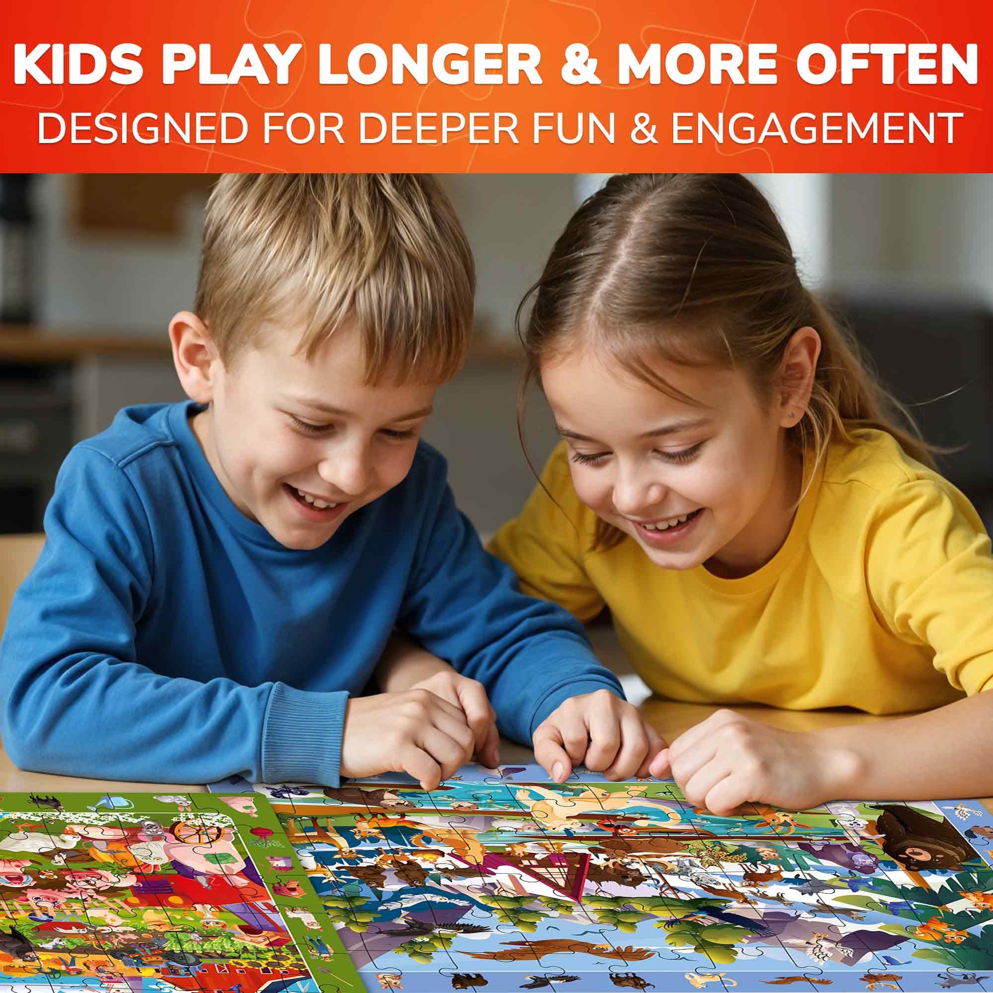 QUOKKA mountains puzzle objects encourage focus during play.
