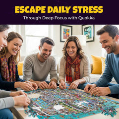 QUOKKA FSC-certified materials highlight sustainable puzzle construction and responsible fun.