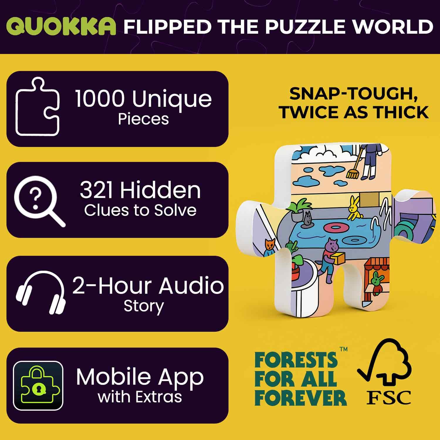 QUOKKA wild animals aboard a cruise puzzle with unique shapes ideal for focused solving.