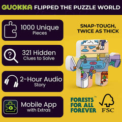 QUOKKA wild animals aboard a cruise puzzle with unique shapes ideal for focused solving.