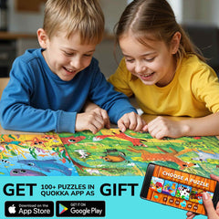 QUOKKA Puzzles large pieces support developing fine motor skills during assembly