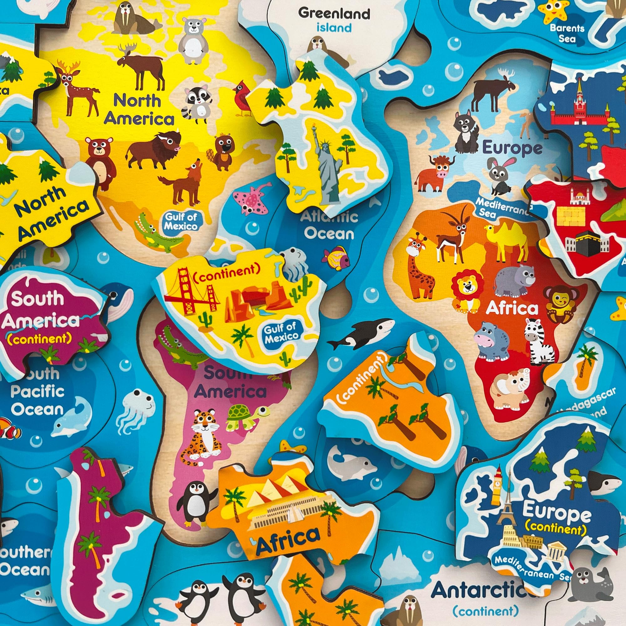 QUOKKA Puzzles toddler learning set image supports independent play and family bonding.