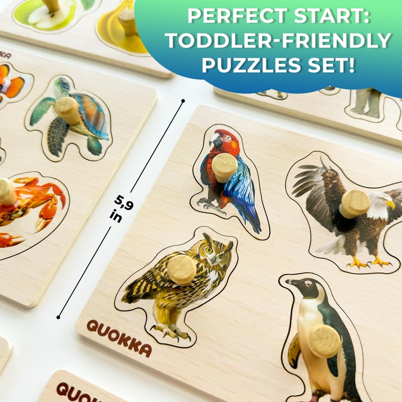 QUOKKA shapes puzzle geometric pieces support early logical thinking.