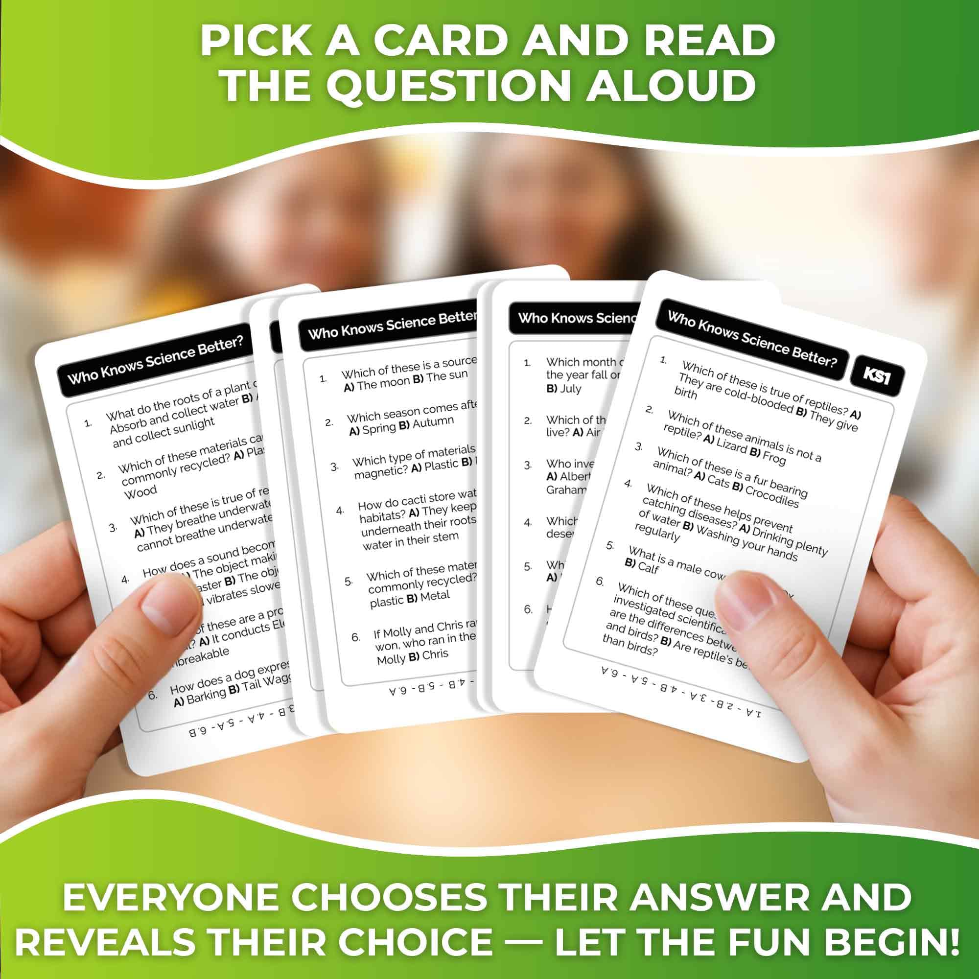 QUOKKA science trivia cards for family night encourage curiosity and discussion.