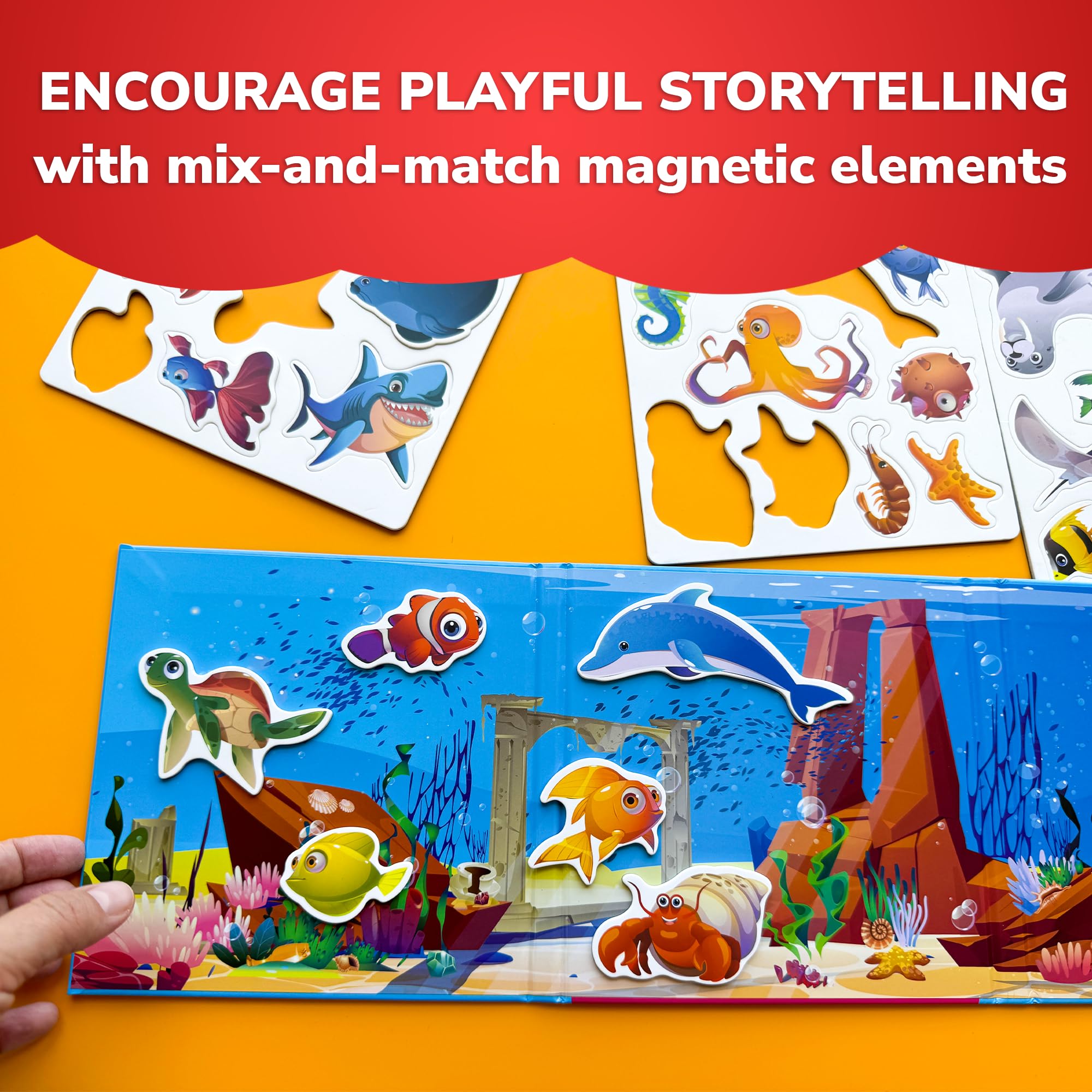 QUOKKA sea characters magnets invite interactive play and vocabulary.