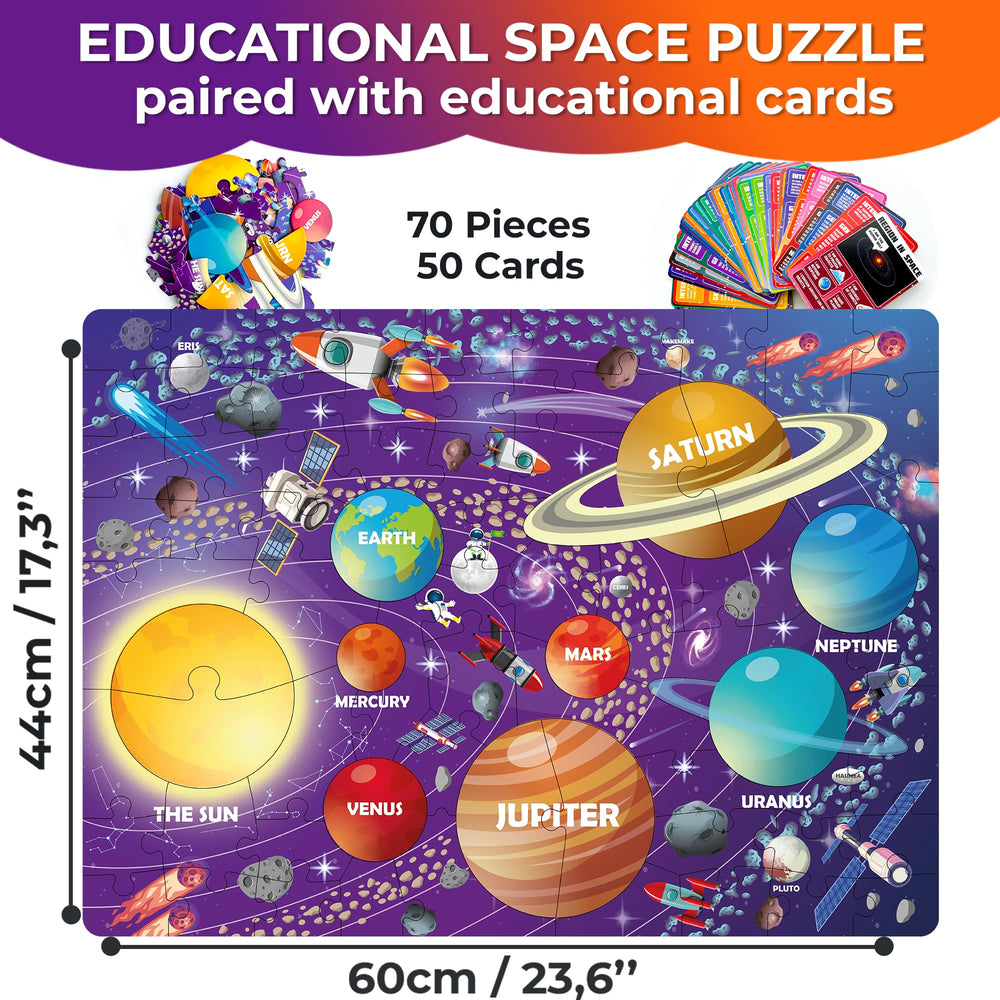 QUOKKA Solar System puzzle on a 30x60 board aiding focused problem solving