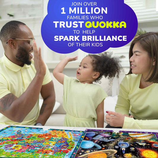 QUOKKA solar system puzzle for kids boosts visual learning and problem-solving.