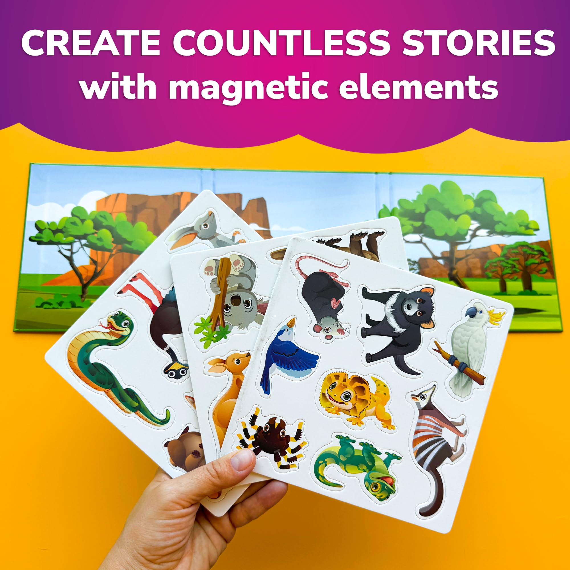 QUOKKA travel magnetic puzzle magnets securely click with strong magnets