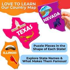 QUOKKA USA facts cards reveal 400+ facts about states and capitals.