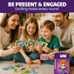 QUOKKA War Card Game: eco-friendly materials support safe, durable play.