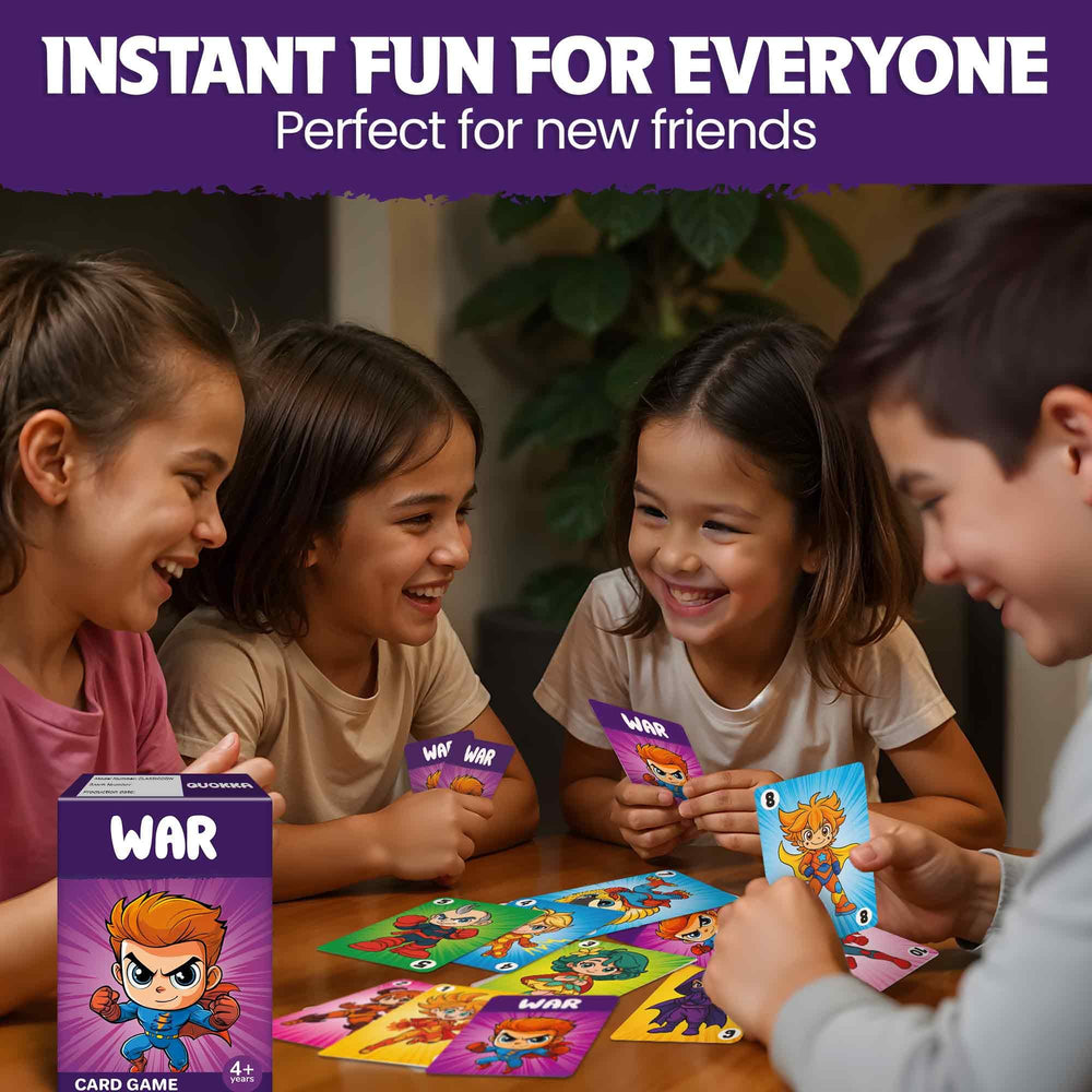 QUOKKA War Card Game: hero cards close-up showcasing adorable characters.