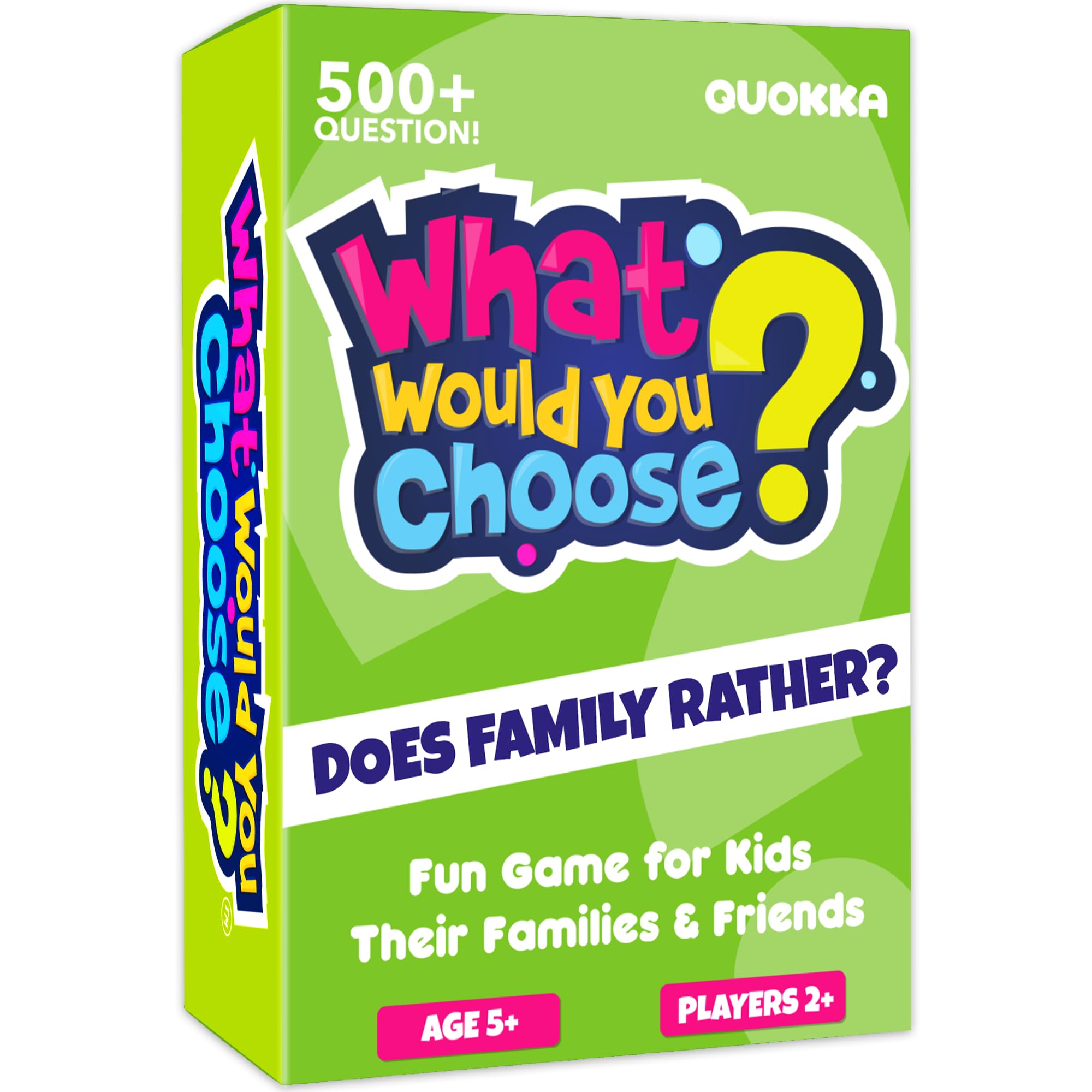 QUOKKA What Would You Choose family edition card game for family bonding and lighthearted dilemmas