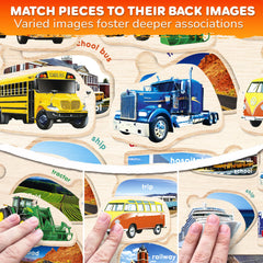 Quokka wooden puzzles vegetables image helping kids identify veggies and develop coordination